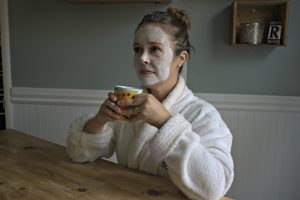 sipping tea with intention as an example of soft and slow living